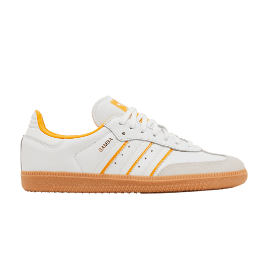 adidas Samba OG Cloud White Crystal White Crew Yellow (GS)