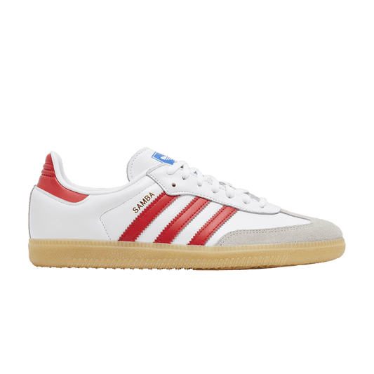 adidas Samba OG Cloud White Collegiate Red Gum (GS)