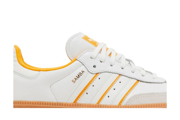 adidas Samba OG Cloud White Crystal White Crew Yellow (GS)