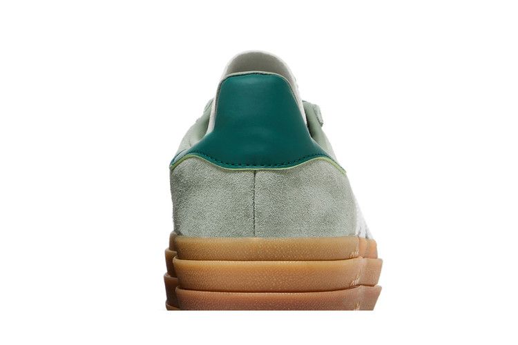 adidas Gazelle Bold Silver Green Gum (Womens)
