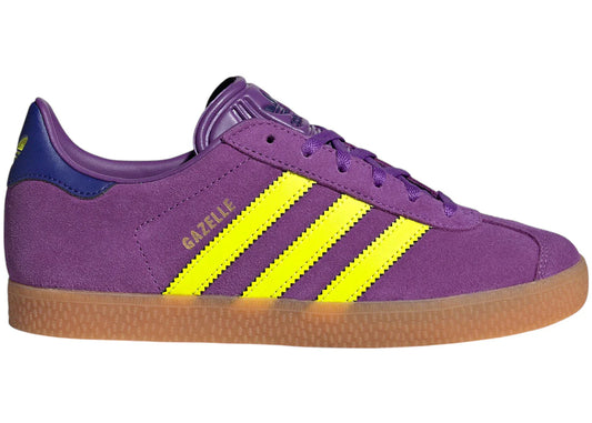 adidas Gazelle Active Purple Solar Yellow Collegiate Purple (GS)