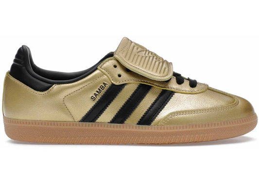 adidas Samba LT Gold Metallic Black Gum (Women's)